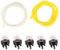 HURI 5x Primer Pumpe Benzinpumpe Kraftstoffpumpe & Benzinschlauch für Motorsense Stihl FS120 FS200 FS300 FS350 FS400 FS450 FS480 FS500 FS550 MS181 MS210 MS211 MS230 MS250