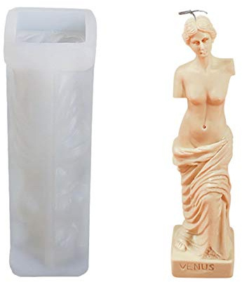 Groust Silicone Mould - Venus De Milo Greek Roman Mythology Goddess Aphrodite 3D Candle Molds, Nordic Style Mould For Handmade Soap, Plaster Of Paris