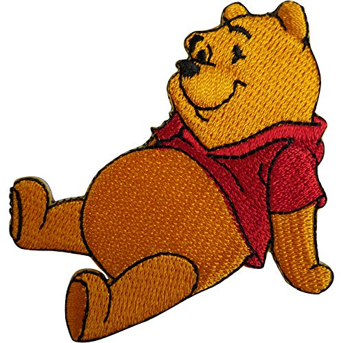 ELLU Disney Winnie the Pooh Patch Embroidered Badge Iron On Sew On Jeans T Shirt Bag