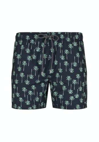SKINY Badehose für Herren, Ombre Blue Palms, L/XL