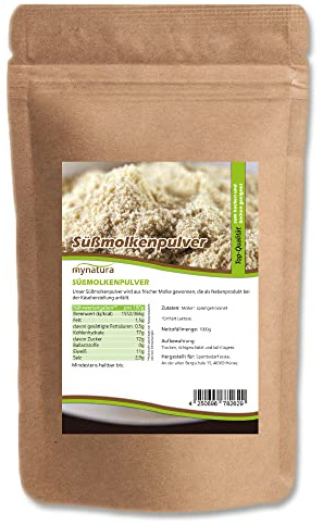 Mynatura Süßmolkepulver I Molkepulver I gesüßt I Milchpulver I Eiweiß I Kaffeeweißer I Für Joghurt, Eis und mehr I Milchprodukt I Im Beutel (1x 1000g)