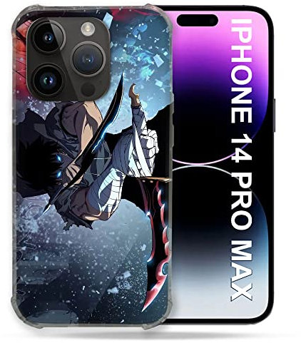 Cokitec Schutzhülle für iPhone 14 Pro Plus (6.7) Manga Solo Leveling Sung Epee