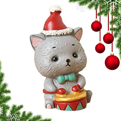 Jildouf Weihnachtsfiguren | Weihnachtsminiaturen zum Basteln | Weihnachtsmann Weihnachtsbaum Rentier Tierfiguren Dekoration zum Basteln, Schneekugeln Party Dekor