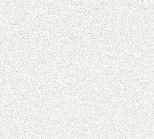 Unitapete Weiß - Livingwalls Premium Wall 2 389741 - Vliestapete Einfarbig - 10,05 m x 0,53 m Made in Germany