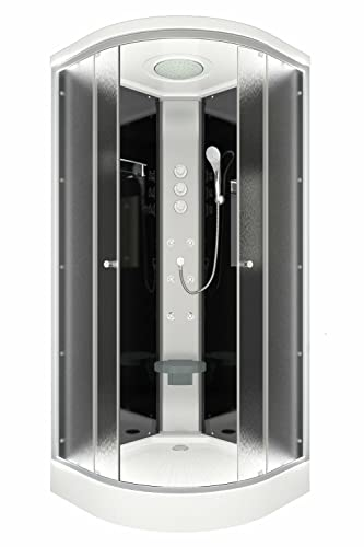 AcquaVapore Duschkabine Fertigdusche Dusche Komplettkabine D10-23M1 100x100 cm ohne 2K Scheiben Versiegelung
