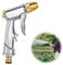 Heavy Duty Metal Garden Hose Nozzle 100% Heavy Duty Metal Water Gun Garden Hose Spray Gun Hose Spray Gun Metal for Car & Pet Washing, Plants Watering, Lawn and Garden Cleaning