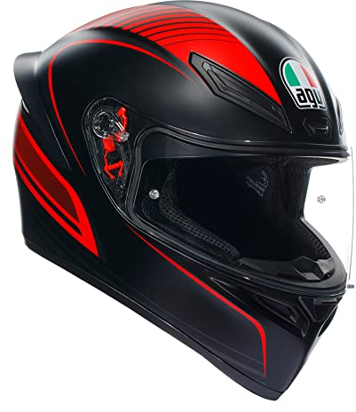 Agv K1 S E2206 Warmup Matt Black Red 025