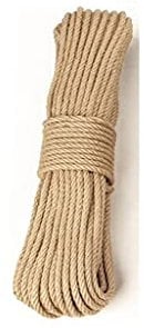Sisal Rope Cat Tree DIY Scratching Post Toy Cat Climbing Frame Replacement Rope Desk Legs for Cat Sharpen Claw Cat Scratcher (Color : 50 Meters, Size : 6mm)