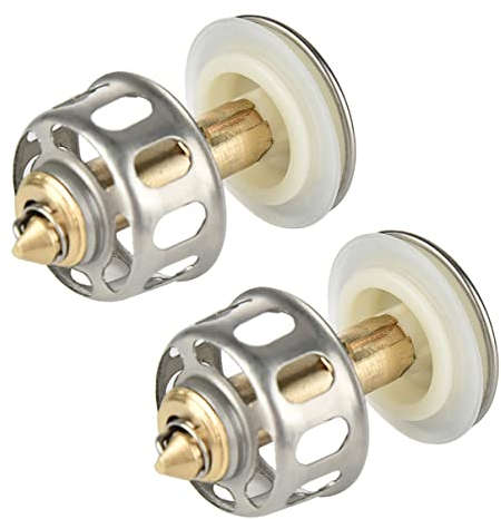 UKCOCO 4 Stück Waschbecken Stecker Beckenabfälle Ablauffilter Hoch Über Waschbecken Sieb Flip-top-beckenablauf Nein Schminktisch Haushalt Muschelschale Alles Kupfer Plus Edelstahl 304