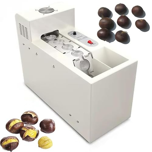 Macchina Automatica per sgusciare e Aprire Le Castagne, Macchina elettrica per schiacciare Le Castagne da 390 W, Macchina per intagliare Le Castagne Commerciale 30-50 kg/h, nessun Danno alle Castagne