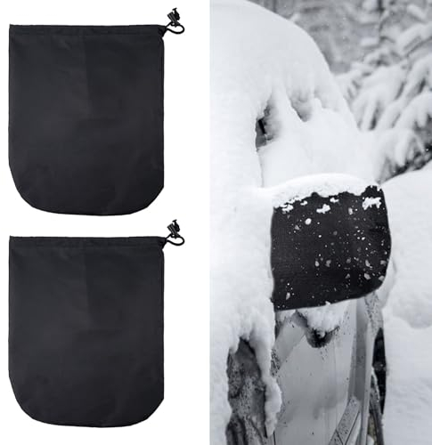 Vordpe 2 Stück Seitenspiegel Schneedecke, Auto Rückspiegel Schneeabdeckung, Spiegel Frostschutz Abdeckung, Rückspiegel Schutzabdeckung für Autos (33 x 27cm)