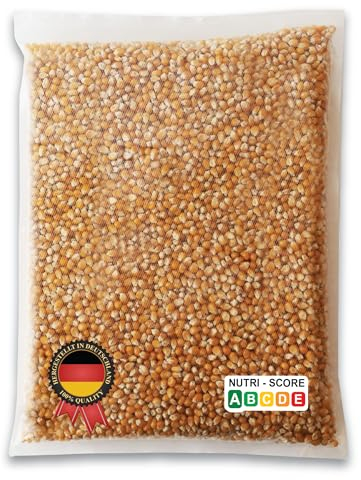 MSD MaSiDo Premium Popcorn Mais aus Deutschland, Butterfly Mais Vorratspack, ohne Gentechnik, vegan, glutenfrei, laktosefrei (2kg Packung)