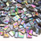 LITMIND Schwarze gemischte unregelmäßige Glasmosaikfliesen, 266 ml, Vorteilspackung, perfekt für DIY-Mosaikprojekte, handgefertigte Bastelarbeiten und elegante Heimdekoration