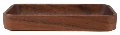 Serving Bowl Fruit Snack, Stylish Wood Serving Bowl, Kitchen Utensils Versatile Stylish Salad Bowl Serving Dish for Home (Rectangular)