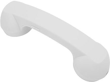 Retro-Telefonhörer, Mobilteile für Mobiltelefone, Bluetooth-Telefonhörer Retro-Strahlungssicherer Wiederaufladbarer Drahtloser Mobiltelefon-Hörerempfänger (White)