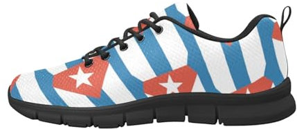 IFCXA Kuba-Flagge, leichte atmungsaktive Herren-Laufschuhe, modischer Sneaker, mehrfarbig, 39 EU