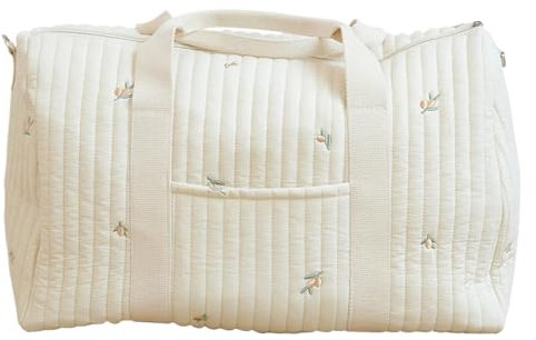 Leichte Mama -Tasche bestickte Weekender -Taschen für Frauen mit abnehmbarem Schultergurt mit Tragetasche für Reisebotten Krankenhaustaschen für Arbeit