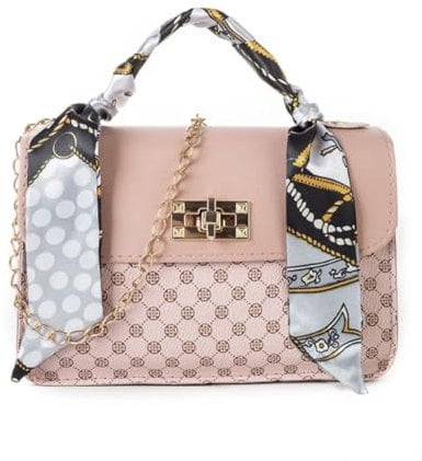 Générique Borsa a mano Borsa a tracolla da donna in pelle PU Borsa a mano da donna a catena indossata a spalla Tote, Rosa