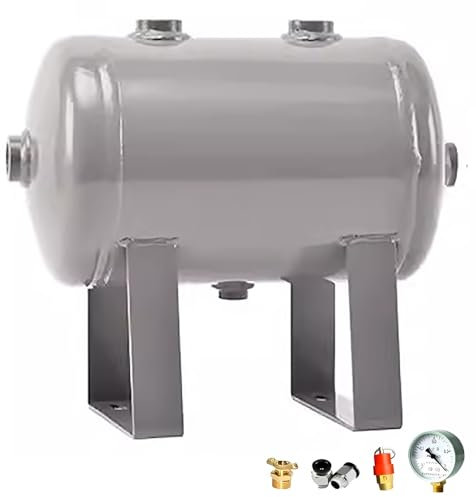Serbatoio Aria Mini serbatoio d'aria portatile da 5 litri, compressore d'aria orizzontale, carichi da 1,25 MPa, kit serbatoio d'aria di stoccaggio con valvola di sicurezza(1.3 Gal/5 L (30x16x25cm))