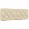 vidaXL Kopfteil-Kissen Creme 140 cm Stoff, Kopfteilkissen, Kopfkissen, Lesekissen, Kopfteilpolster, Rückenkissen, Kissen-Kopfteil, Kopfteil Polster