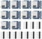 Create idea 10 Stücke 3,3 V Micro SD Kartenleser Modul SPI SD Karte Slot Modul Sockel Reader mit 6-Weg Pin Streifen für Micro SD Karte ESP32