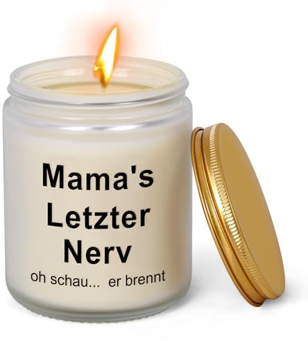 Kerzengeschenke für Mama Muttertagsgeschenke für Mama von Sohn und Tochter - Mamas letzter Nerv Kerze