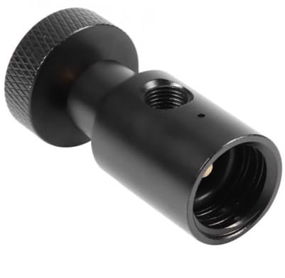 Warmhm Co2-flaschenadapter 1/8npt Schwarz aus Metall für Wassersprudler