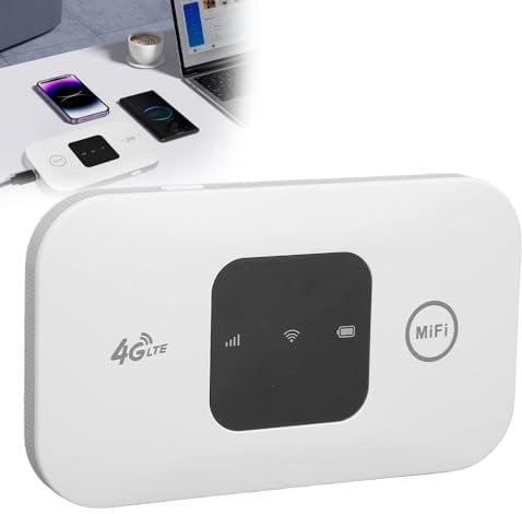 Portable WiFi Router for Travel, Afenau 4G LTE Portable WiFi Hotspot With SIM Card Slot, Internet Dongle Pay as You Go, Mobile Hotspot, Mobile Wi-Fi Router for Home Office Travel