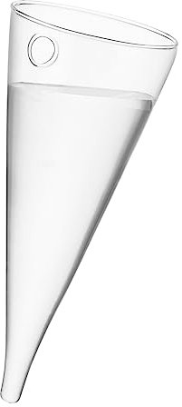 Mobestech Clear Circular Glass Wall Hanging Vase Bottle for Plant Decor Elegant Transparent Design for Bedroom Room Office for Succulent Arrangements and Flower