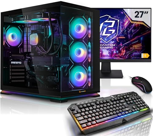 AURUMPC Aurum Completo PC Gaming Ryzen 9 5950X • 27” Schermo • GeForce RTX5070 12GB • 32GB DDR4 • 1TB M.2 SSD • Windows 11 • Tastiera/Mouse • pc da gaming