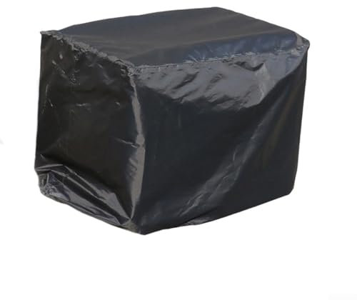 Cubierta impermeable para generador con cordones superiores e inferiores a prueba de polvo y resistente a los rayos UV, cubierta de generador de tela Oxford recubierta de plata para equipos de