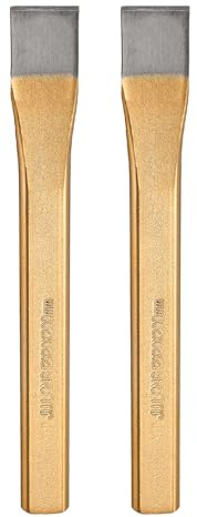 HARFINGTON Lot de 2 burins à froid de 10,2 cm de large, 20,3 cm de long, en alliage d'acier haute dureté, traité thermiquement, très résistant, pour couper des rivets, fer, acier, bronze, cuivre