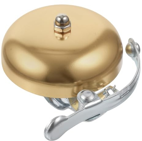 GALPADA Bici Vintage in Lega di Alluminio Premium Suono Chiaro e Forte Bicicletta Dorato per Ciclismo e Biking