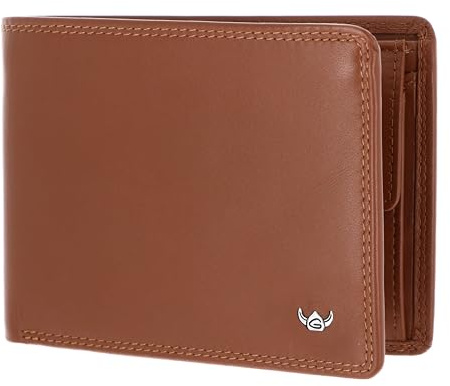 Golden Head Leder Geldbörse Polo RFID Protect Scheintasche 1339 Cognac braun