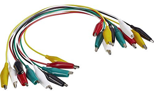 VOLTCRAFT KS-280/0.1 Messleitungs-Set Abgreifklemmen Abgreifklemmen 0.28 m Schwarz, Rot, Gelb, Grün, Weiß 1 Set
