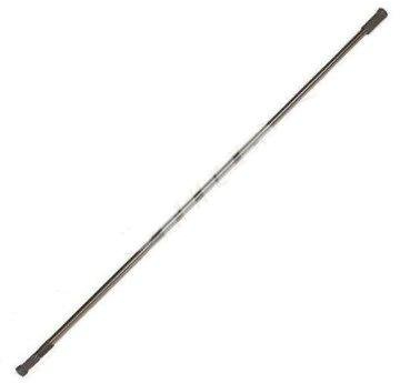 DUSCHVORHANGSTANGE 140 cm - 250 cm SILBER ALU GLÄNZEND TELESKOPSTANGE DUSCHVORHANG STANGE CHROM! SPRING SHOWER ROD!