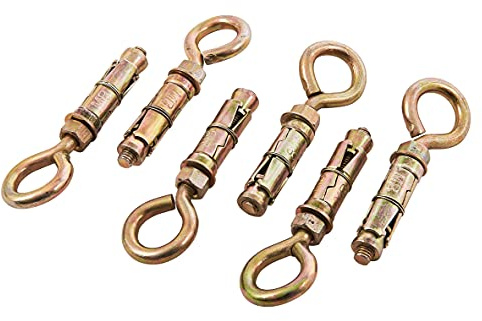 Amtech S5965 6 Piece 8mm closed hook bolts