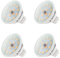SEBSON LED Lampe GU5.3 / MR16 warmweiß 5W, ersetzt 35W Glühlampe, 380 Lumen, 12V DC, Leuchtmittel 110°, 4er Pack