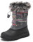 DREAM PAIRS Jungen Mädchen Schneestiefel Fashion Schnürstiefel Winterstiefel mittelere Stiefel mit warmes und bequemes Kunstfellfutter,Size 30,Grau/Mehrfach,KSNOW