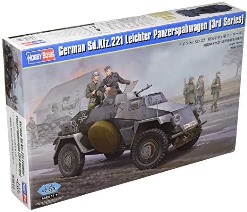 Hobby Boss Sd.Kfz. 221, Panzerspähwagen, HY83812, Mehrfarbig