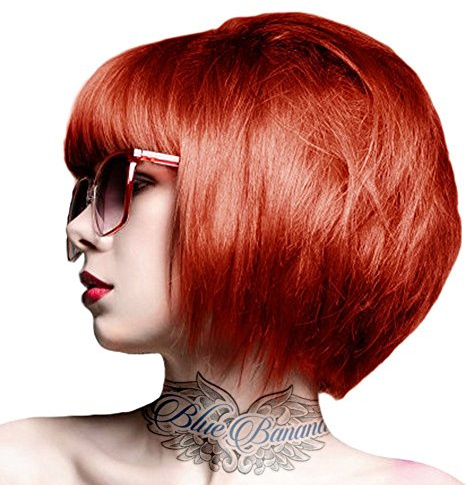 Crazy Color Renbow Semi-Permanent Hair Colour Cream Dye 100ml-Vermillion Red