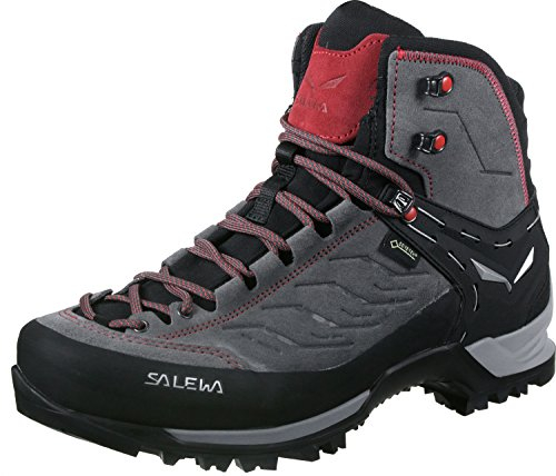 SALEWA Mountain Trainer Mid Gore-Tex - Scarpe da Trekking da Uomo, Charcoal Papavero, 40.5 EU