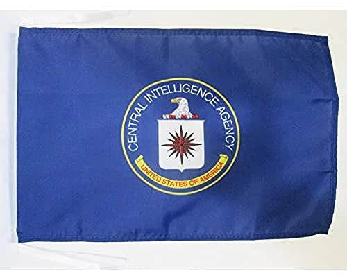 AZ FLAG Bandiera Central Intelligence Agency Degli Stati Uniti 45x30 cm - Bandierina Cia Degli Usa 30x45 cm Cordicelle