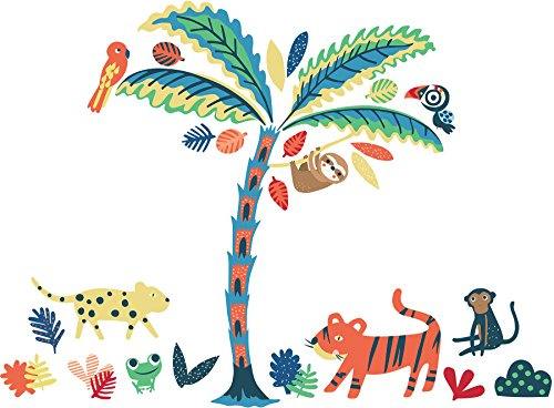 Tropical Rainforest Friends Wall Art Kit