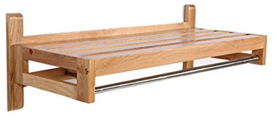 Eiche Schweberegale Massivholz Wandregal Bad Handtuchhalter Garderobe Haken Bekleidungsgeschäft Ausstellungsstand Aufhänger schwimmende dekorative Design Einheit Rahmen