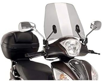 Puig 9502H Urban Windschutzscheibe für Scooter mit größerer Höhe und optimiertem aerodynamischem Schutz für den Stadtverkehr, Getönt