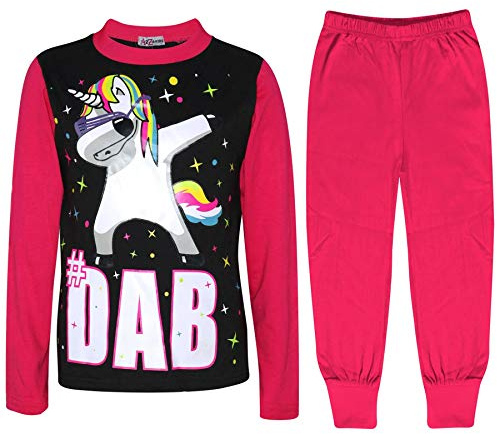 A2Z 4 Kids Girls Dabbing Unicorn - PJS Unicorn 152 Pink 11-12