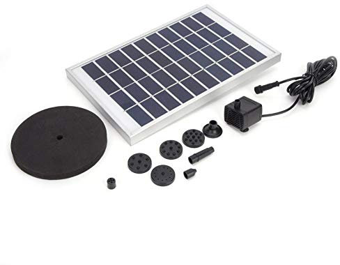 Mini pompe à panneau solaire avec disque flottant Très efficace pour fontaine de piscine 10 V 5 W pour Birdbath Garden Outdoor Pompe submersible
