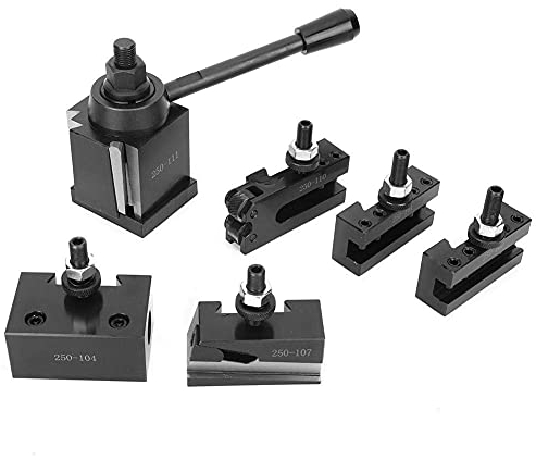 Kolbenpfostenwerkzeug, Halterkeilbohrung Rändelung Drehwerkzeughalterung 250-111, Mini-Drehmaschine Schnellwechsel-Werkzeughalter, Werkzeugwechselsatz ändern