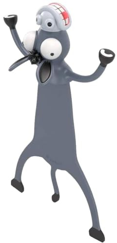 KOSTOO schöne Lesezeichen, lustiges 3D-Cartoon-Lesezeichen, Tiere, Lesezeichen für Studenten, Büro, Schreibwaren, kreatives Geschenk, ideal für Jungen und Mädchen (Esel)